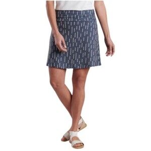 Kuhl Skirt Gray Printed Jersey Knit Kira Mini Skirt Womens Size Small Athleisure